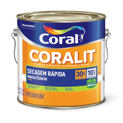 Tinta Esmalte A Base D água Coral Preço Esmalte Sintetico Acetinado Coralit Secagem Rapida Balance Base