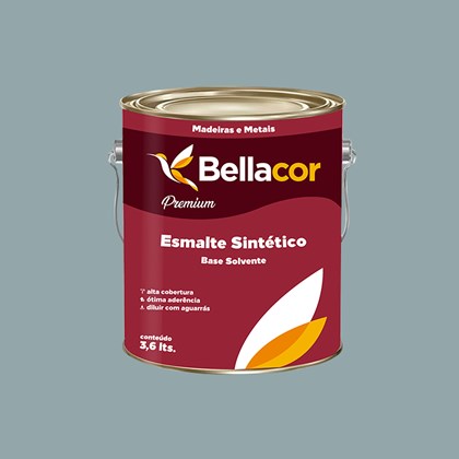 Esmalte Sintético Brilhante Cinza Médio 3,6L - Bellacor