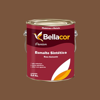 Esmalte Sintético Brilhante Marrom Conhaque 3,6L - Bellacor