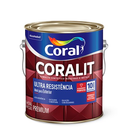 Esmalte Sintético Brilhante Vermelho Goya Coralit Ultra Resistência 3,6L Coral