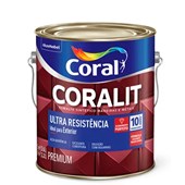 Esmalte Sintético Coralit Acetinado Algodão Cinzento 3,2L