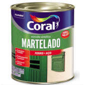 ESMALTE SINTÉTICO MARTELADO VERDE BRASIL - 900ML CORAL ESMALTE SINTÉTICO MARTELADO VERDE BRASIL - 900ML CORAL