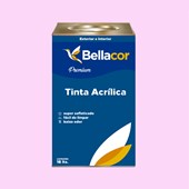 Tinta Acrílica Acetinado Premium A04 Rosa Frio 16L Bellacor