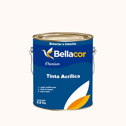 Tinta Acrílica Acetinado Premium A26 Branco Nata 3,2L Bellacor