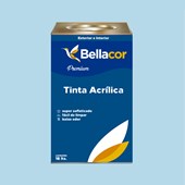 Tinta Acrílica Acetinado Premium A77 Azul Correnteza 16L Bellacor