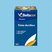 Tinta Acrílica Acetinado Premium A78 Azul Chiffon 16L Bellacor