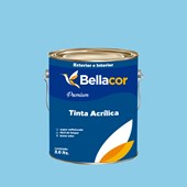 Tinta Acrílica Acetinado Premium A78 Azul Chiffon 3,2L Bellacor