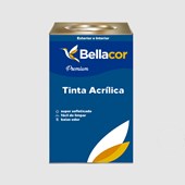 Tinta Acrílica Acetinado Premium A96 Cinza Alumínio 16L Bellacor