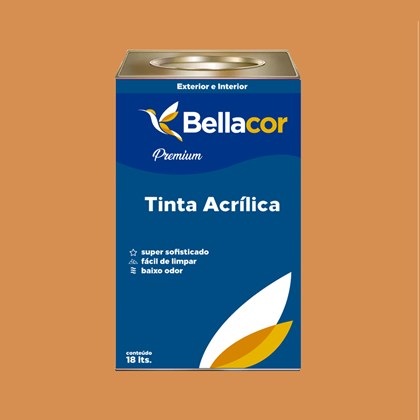 Tinta Acrílica Acetinado Premium B101 Bronze 16L Bellacor
