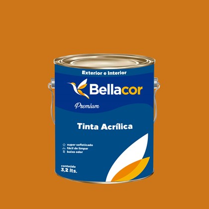 Tinta Acrílica Acetinado Premium B41 Dourado 3,2L Bellacor