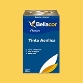 Tinta Acrílica Acetinado Premium B66 Mostarda 16L Bellacor