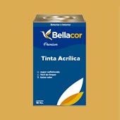 Tinta Acrílica Acetinado Premium B77 Mostarda Francesa 16L Bellacor