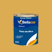 Tinta Acrílica Acetinado Premium B77 Mostarda Francesa 3,2L Bellacor