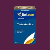 Tinta Acrílica Acetinado Premium C01 Creme de Ameixa 16L Bellacor