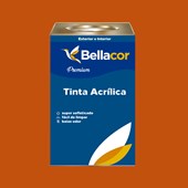 Tinta Acrílica Acetinado Premium C28 Laranja 16L Bellacor