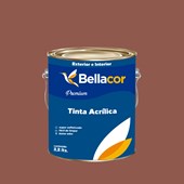 Tinta Acrílica Acetinado Premium C74 Marrom Claro 3,2L Bellacor