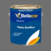 Tinta Acrílica Acetinado Premium C95 Cinza Grafite 3.2L Bellacor