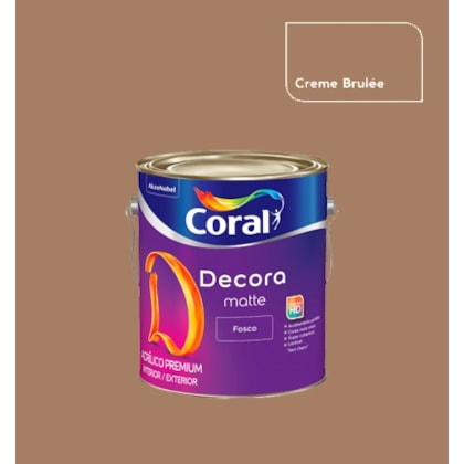 Tinta Coral Sol E Chuva Preço Tinta Acrilica Fosca Decora Matte Creme Brulee 3 2l Coral Bela