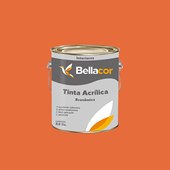 Tinta Acrílica Fosca Econômica Cenoura 3,6L Bellacor