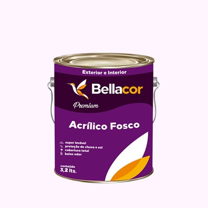 Tinta Acrílica Fosca Premium A14 Dia Nublado 3,2L Bellacor
