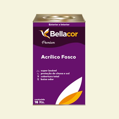 Tinta Acrílica Fosca Premium A39 Azeite de Oliva 16L Bellacor