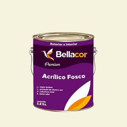 Tinta Acrílica Fosca Premium A39 Azeite de Oliva 3,2L Bellacor