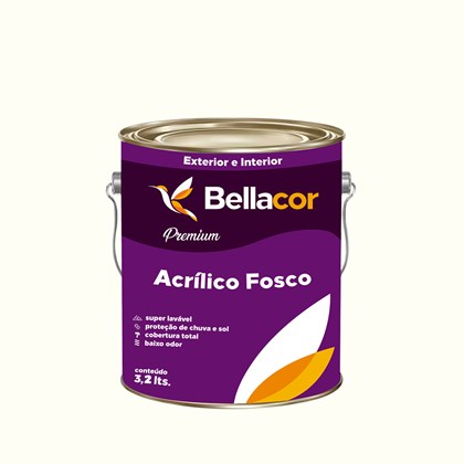Tinta Acrílica Fosca Premium A40 Passeio nas Nuvens 3,2L Bellacor