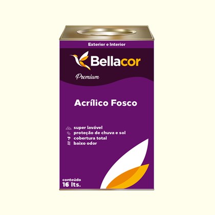 Tinta Acrílica Fosca Premium A41 Baunilha 16L Bellacor