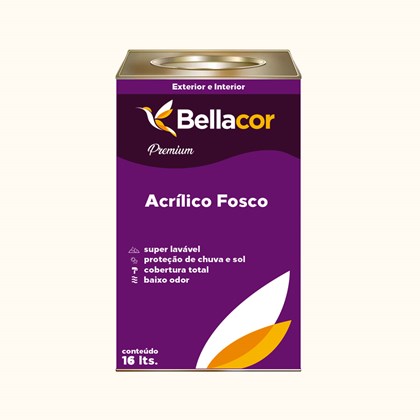 Tinta Acrílica Fosca Premium A43 Espuma 16L Bellacor