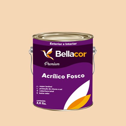 Tinta Acrílica Fosca Premium A51 Laranja Secreto 3,2L Bellacor