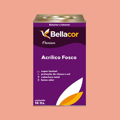 Tinta Acrílica Fosca Premium A54 Creme de Pitanga 16L Bellacor