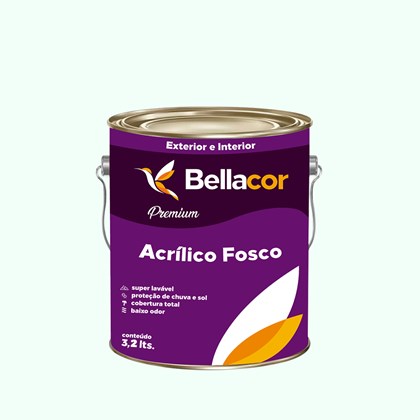 Tinta Acrílica Fosca Premium A58 Verde Lago 3,2L Bellacor