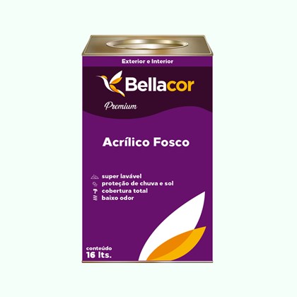 Tinta Acrílica Fosca Premium A67 Essência 16L Bellacor