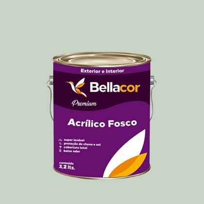 Tinta Acrílica Fosca Premium A72 Verde Alpinista 3,2L Bellacor