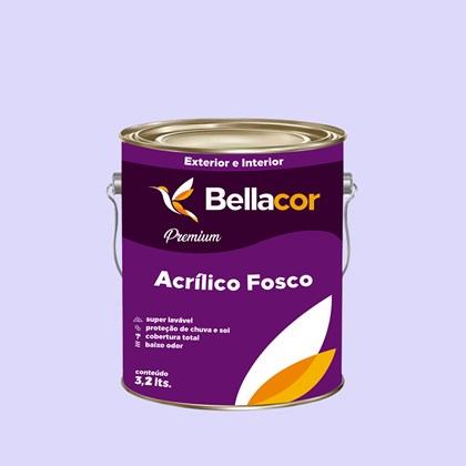 Tinta Acrílica Fosca Premium A85 Fio de Nylon 3,2L Bellacor