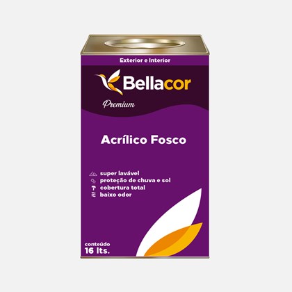 Tinta Acrílica Fosca Premium A94 Lua de Cristal 16L Bellacor