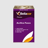 Tinta Acrílica Fosca Premium A96 Cinza Alumínio 16L Bellacor