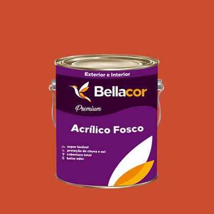Tinta Acrílica Fosca Premium B05 Vermelho Coloral 3,2L Bellacor