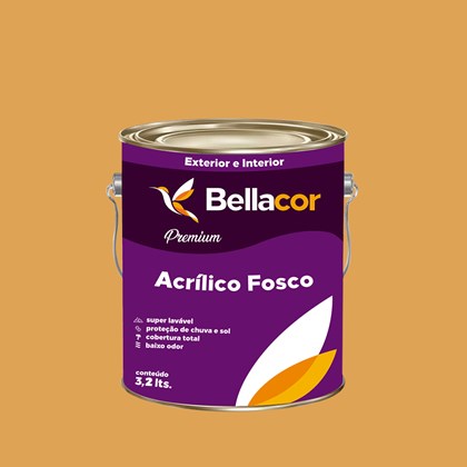 Tinta Acrílica Fosca Premium B42 Abóbora 3,2L Bellacor