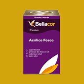 Tinta Acrílica Fosca Premium B52 Amarelo Dourado 16L Bellacor