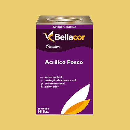 Tinta Acrílica Fosca Premium B78 Deserto 16L Bellacor