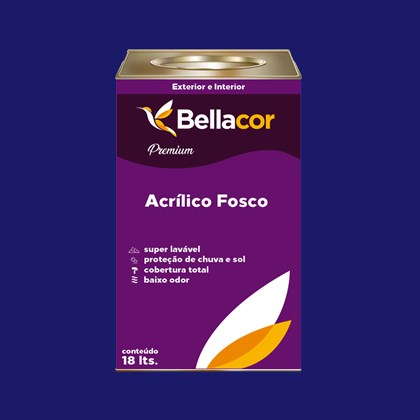 Tinta Acrílica Fosca Premium C10 Luz do Luar 16L Bellacor