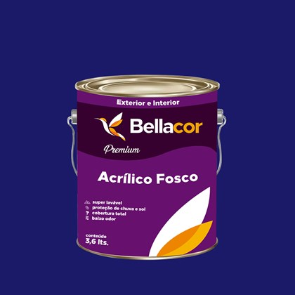 Tinta Acrílica Fosca Premium C10 Luz do Luar 3,2L Bellacor