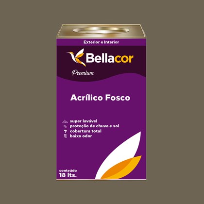Tinta Acrílica Fosca Premium C106 Ganache 16L Bellacor