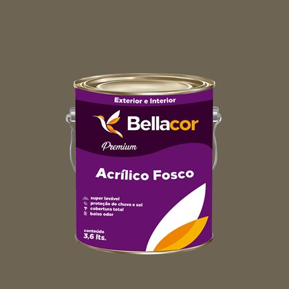 Tinta Acrílica Fosca Premium C106 Ganache 3,2L Bellacor