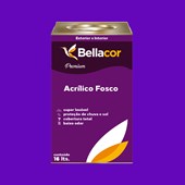 Tinta Acrílica Fosca Premium C15 Roxo 16L Bellacor