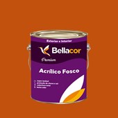 Tinta Acrílica Fosca Premium C28 Laranja 3,2L Bellacor