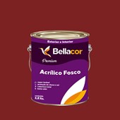 Tinta Acrílica Fosca Premium C37 Vermelho Sangue 3,2L Bellacor
