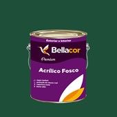 Tinta Acrílica Fosca Premium C68 Verde Floresta 3,2L Bellacor