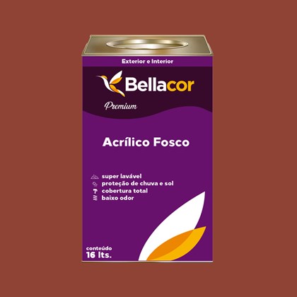Tinta Acrílica Fosca Premium C73 Chocolate com Pimenta 16L Bellacor